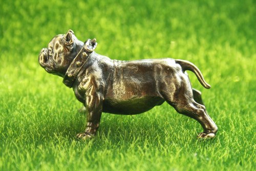 アメリカ　ブルドッグ　犬　ゴルフ　木彫り　ビンテージ　USA フロリダ Amazon.co.jp: ZKSYLSM 12.6インチ 大型ブルドッグ像 置物