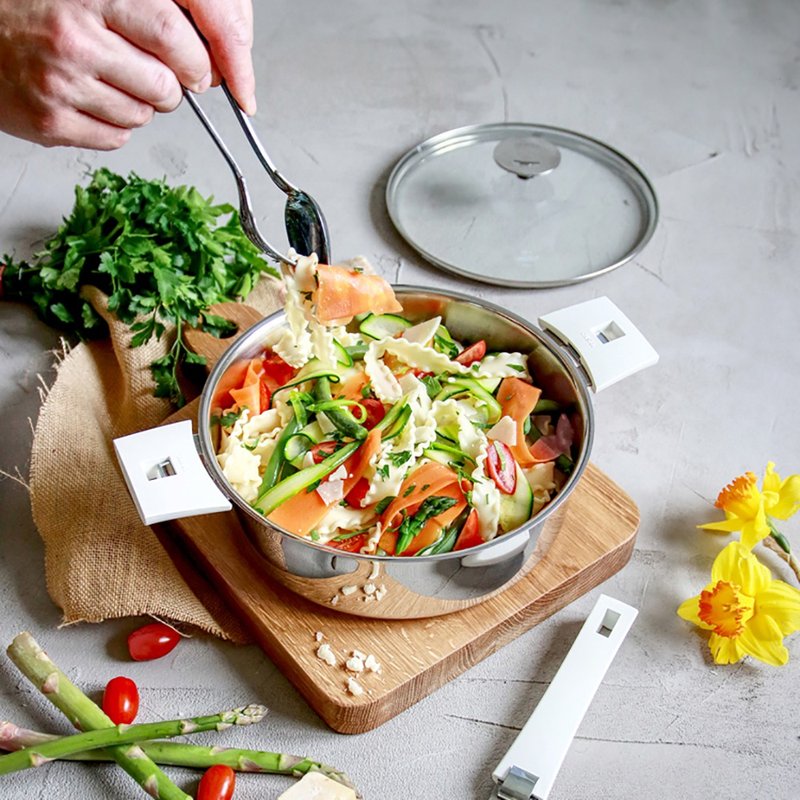 法國 Cristel MUTINE 自由經典 三層不鏽鋼湯鍋26cm (F26Q) - 鍋子/烤盤 - 不鏽鋼 銀色