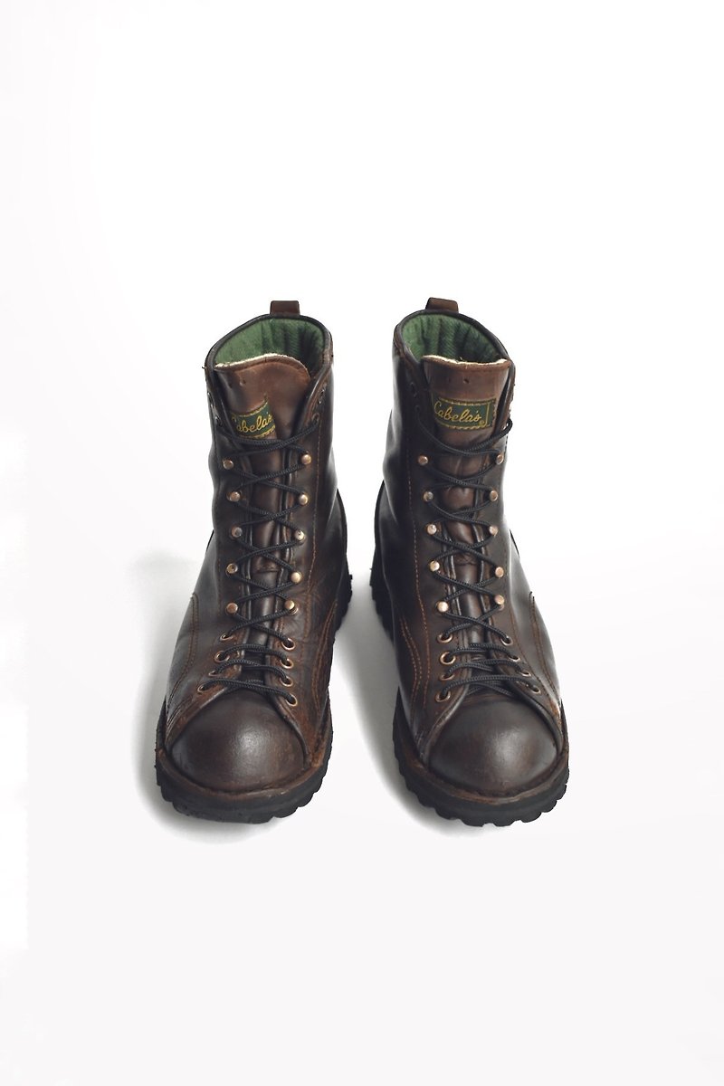 90s American Peace Tree Boots | Danner Boots US 7.5D EUR 4041 - รองเท้าบูธผู้ชาย - หนังแท้ สีนำ้ตาล