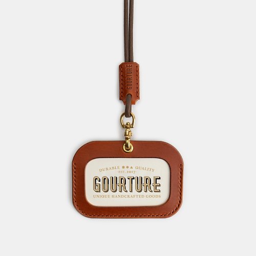 GOURTURE GOURTURE - 橫式證件套 / 識別證套【琥珀棕】