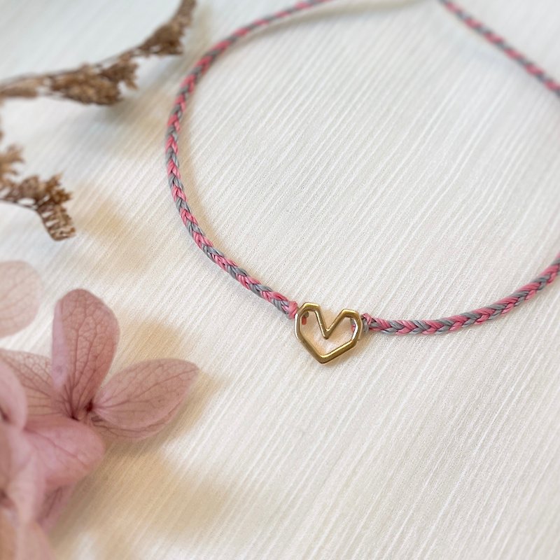 Love Wax rope woven two-color parent-child bracelet_set of two - Bracelets - Waterproof Material Multicolor