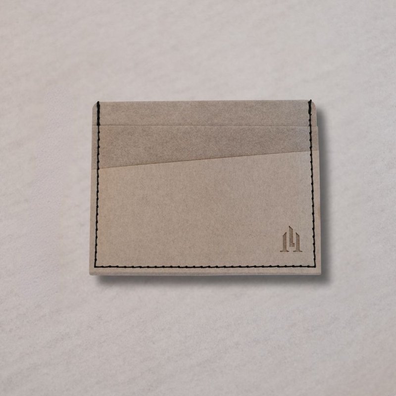 LOGINHEART | RFID anti-theft card holder, wooden cold gray card is shielded and protected, handmade by craftsmen - กระเป๋าสตางค์ - วัสดุอีโค 