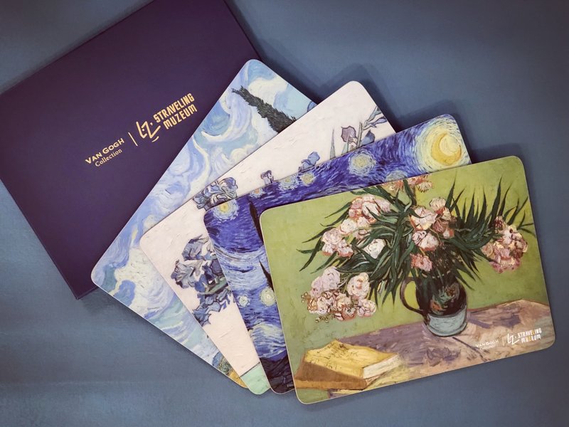 Van Gogh Collection Placemat Set - ผ้ารองโต๊ะ/ของตกแต่ง - ไม้ก๊อก หลากหลายสี