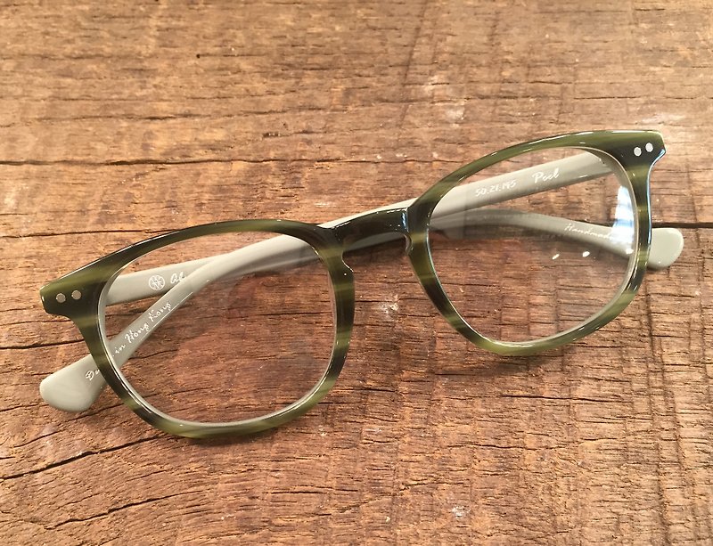 Absolute Vintage - 卑利街(Peel Street) 梨型幼框板材眼鏡 - Green 綠色 - 眼鏡/眼鏡框 - 塑膠 