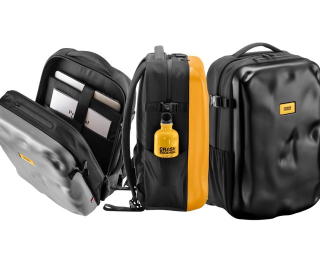 Crash Baggage ICONIC backpack yellow/black/ Silver 3 colors - Shop