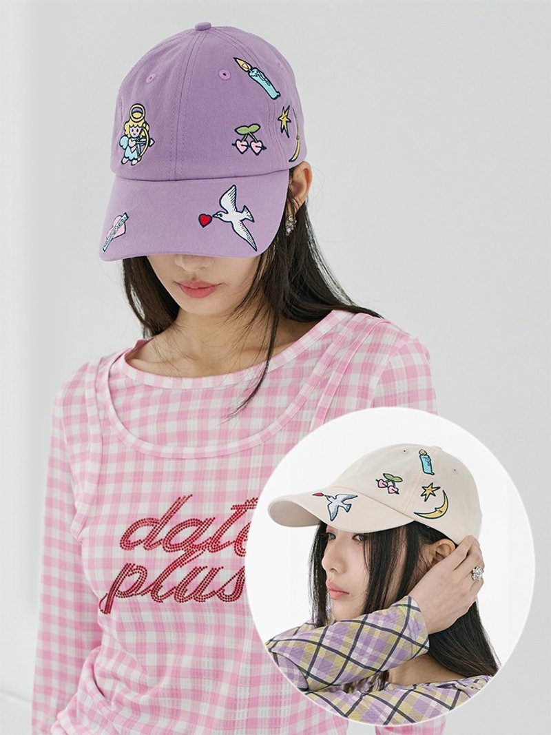 Embroidered two-color baseball cap casual sports cap - Hats & Caps - Other Materials Multicolor