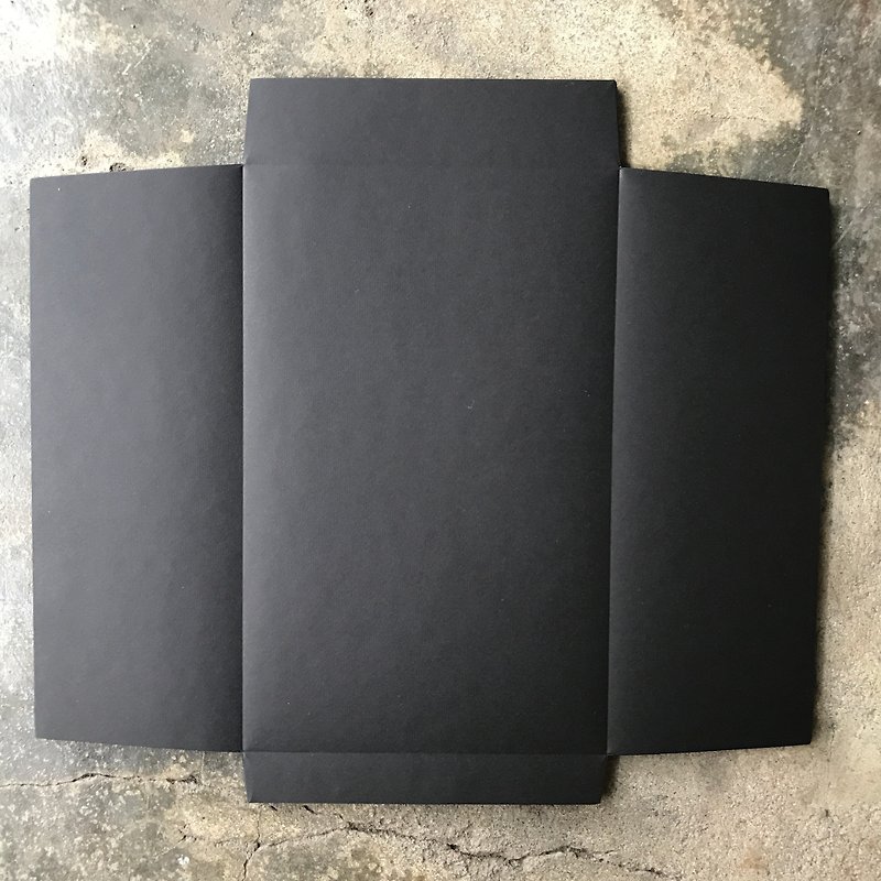 封筒/定型紙/黒トレーシングペーパー/5入 - 封筒・便箋 - 紙 ブラック