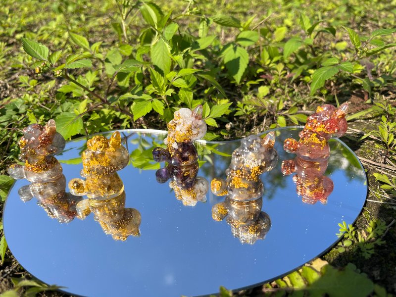 Orgonite 奧剛能量獨角獸 迷你獨角獸系列 - 擺飾/家飾品 - 半寶石 紫色