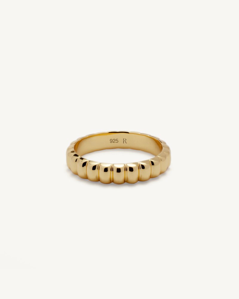Brio Ring │ 純銀戒指 - 戒指 - 純銀 金色