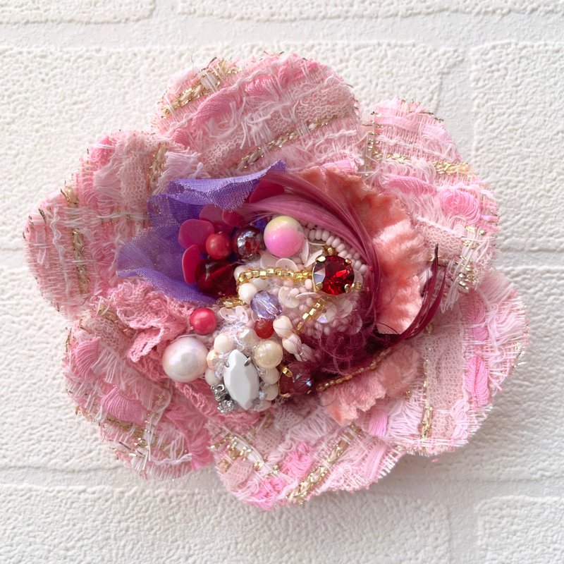 Corsage Brooch No.65　Handmade Accessory - Corsages - Cotton & Hemp 