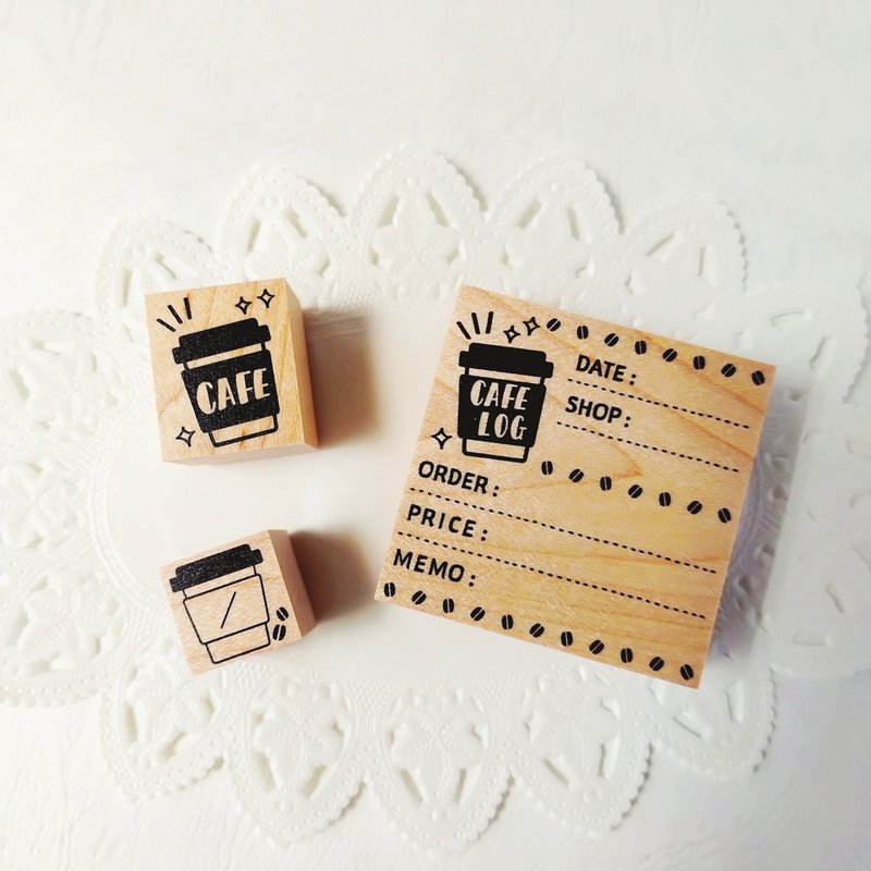 珈琲スタンプセット / MONO:COFFEE - 印章/印台 - 橡膠 