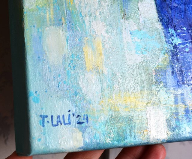 オリジナル油絵キャンバス厚塗り 30x24 黄色の花ひまわり静物画