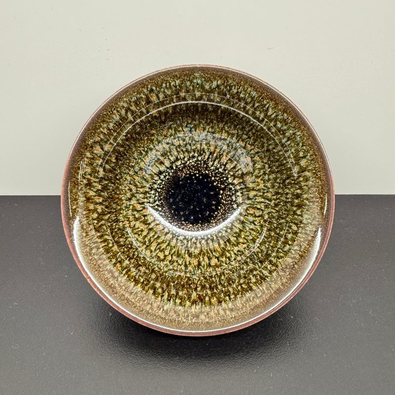 極品油滴天目飲杯 90ml 台灣陶藝名家 邱奕志 Y1-04 - 茶壺/茶杯/茶具 - 瓷 咖啡色