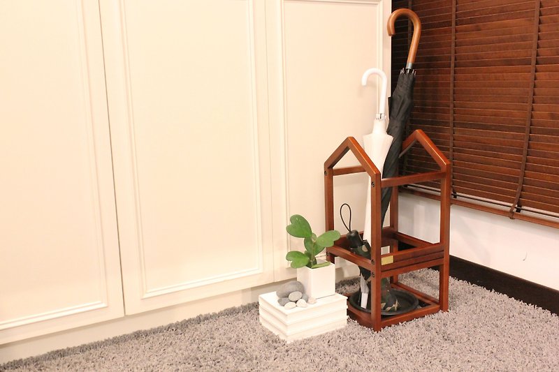 【KeenFordデザイン】W-UR01無垢材傘立て（DBR） - その他の家具 - 木製 ブラウン
