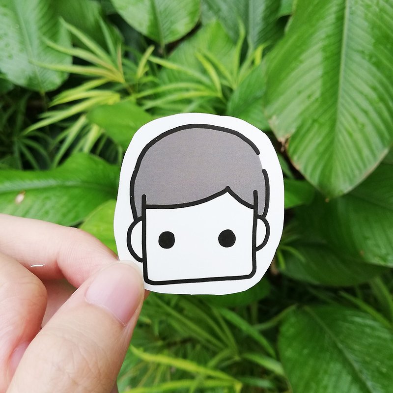 Head of Nothingwejun | Waterproof Sticker - Stickers - Paper 