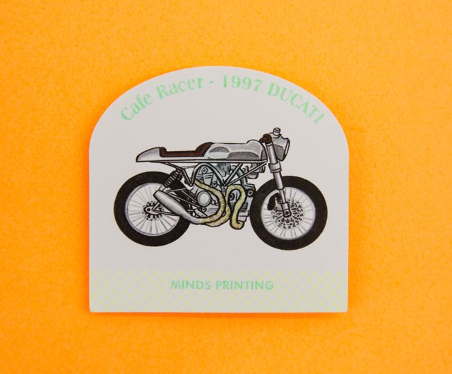 ヴィンテージ バイク | ステッカー 12 枚 - ショップ MINDS Printing