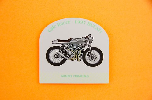 麥思印刷 MINDS Printing Vintage Motocycle | 貼紙12入