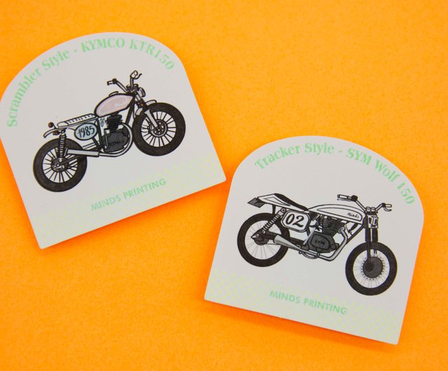 ヴィンテージ自動車・バイクステッカーセット 16枚 ヴィンテージ自動車・バイクステッカーセット 16枚（新品】④