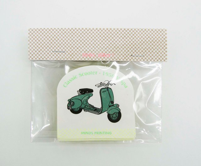 ヴィンテージ バイク | ステッカー 12 枚 - ショップ MINDS Printing