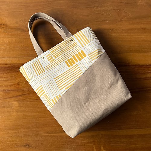 珊慢布物設計 SANmade 剛剛好 帆布小提袋 水壺袋 - 極簡線條