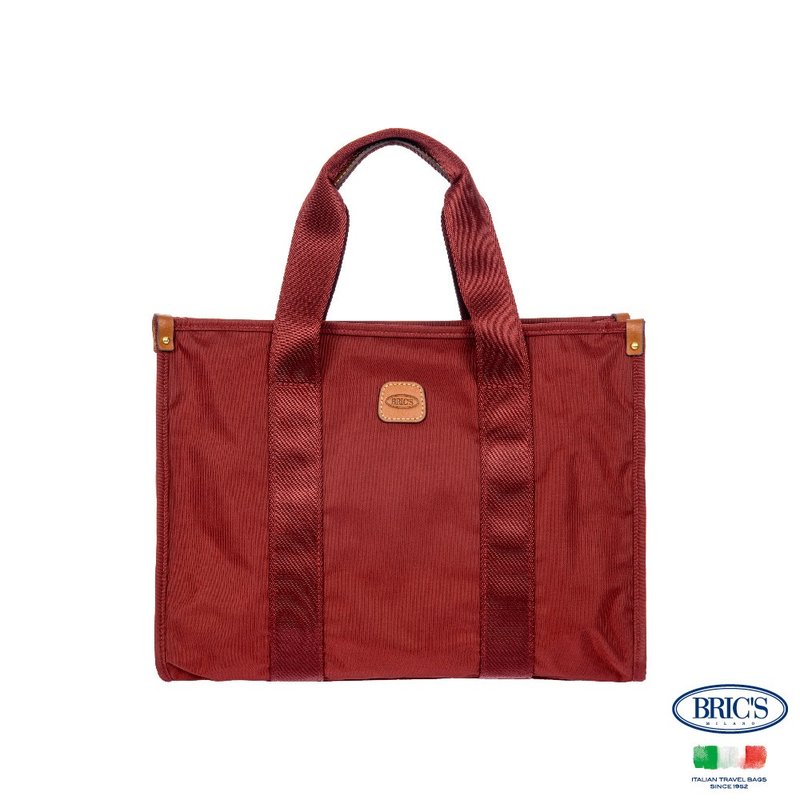 【BRIC' S】X-Bag S尺寸 歌劇院托特包-波爾多酒紅 - 手提包/手提袋 - 其他材質 紅色