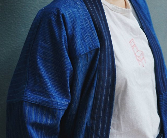 Kendo Men's Linen Jacket, Noragi Linen Jacket, Haori Linen Blazer, Unisex Linen  Clothing, Men's Japanese Style Coat 