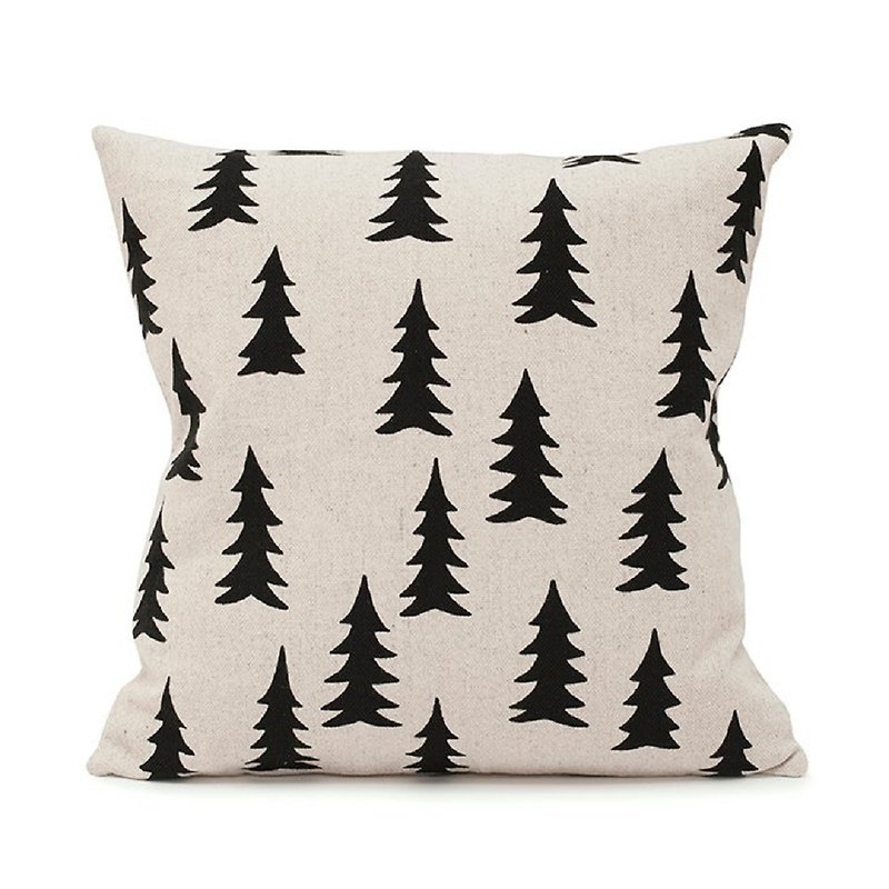 Nordic style designer – pillowcase GRAN CUSHION COVER, BLACK - Pillows & Cushions - Cotton & Hemp 