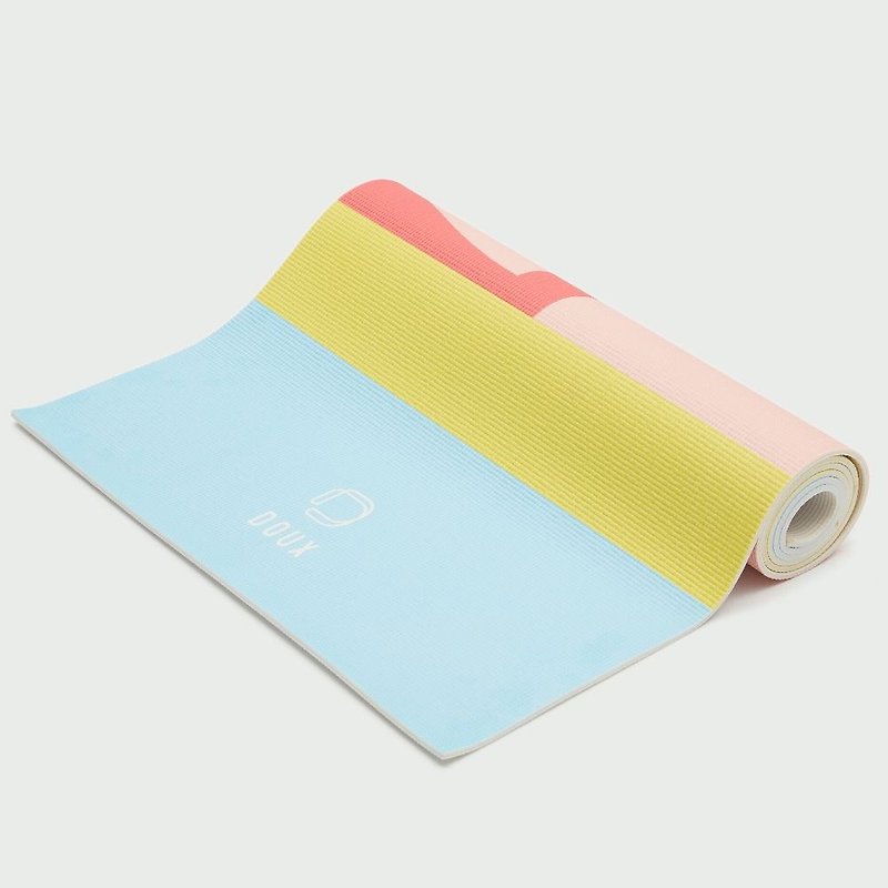 DOUX - Macaron Dazzling Yoga Mat (6mm) - Liberté - Yoga Mats - Plastic Multicolor