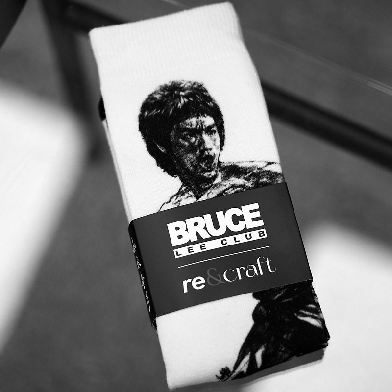 [Bruce Lee Club x Recraft] Invisible Pure Cotton Socks - ถุงเท้า - ผ้าฝ้าย/ผ้าลินิน สีดำ