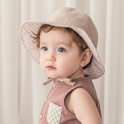 日安朵朵 Happy Prince 韓國製 Lany雙面可用嬰兒童棉質遮陽帽