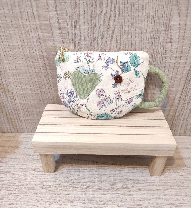 Coffee Cup Coin Purse--Berry - Coin Purses - Cotton & Hemp 