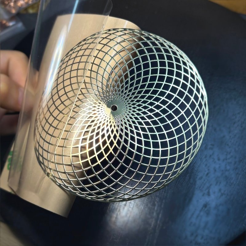 【獨家設計】Torus 能量場 神聖幾何鏤空金屬貼紙 - 貼紙 - 其他金屬 金色