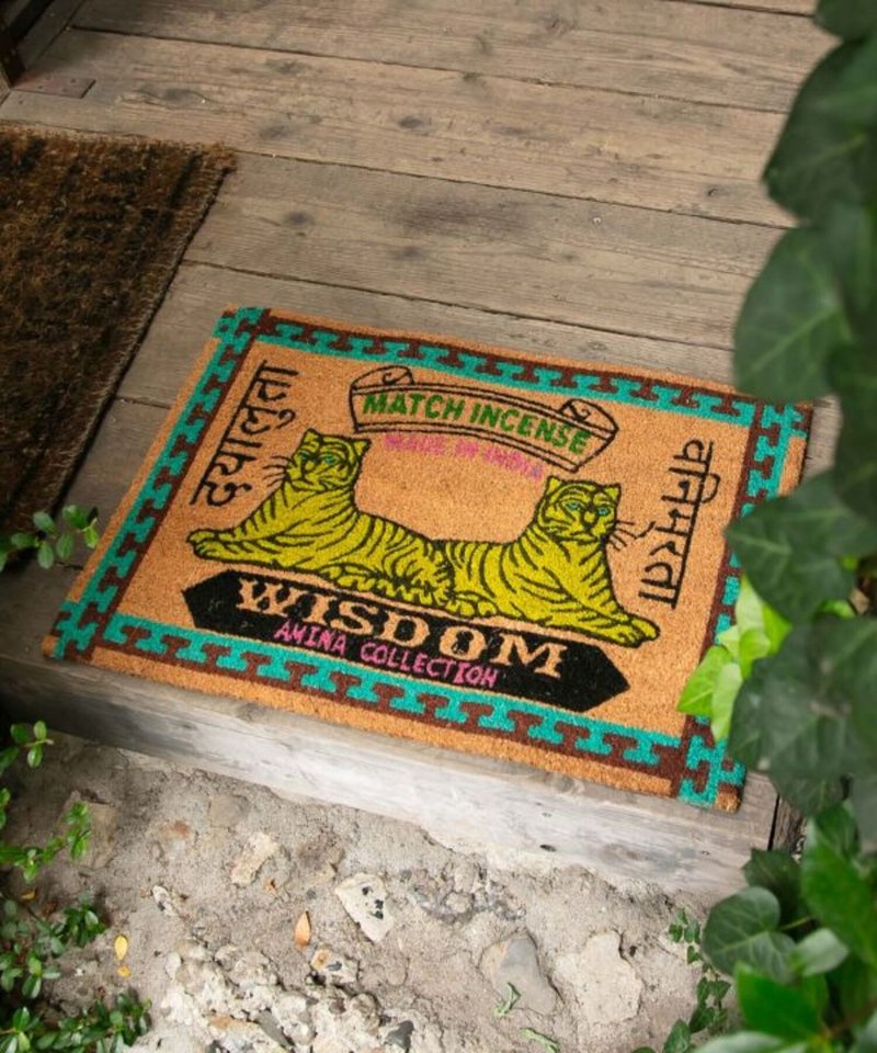 [Popular pre-order] Indian style retro matchbox pattern non-slip coconut shell mat (5 colors) IFWP4101 - พรมปูพื้น - วัสดุอื่นๆ หลากหลายสี