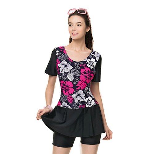 莫妮娜 YourstyLe MIT 大女連身四角泳裝 - 5L 加大尺碼