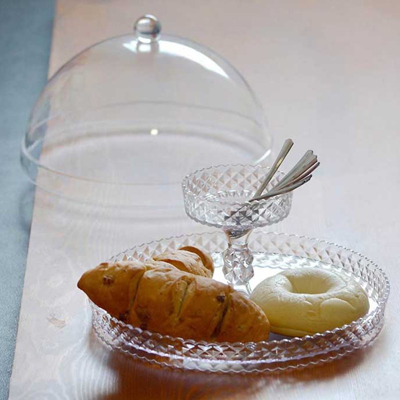 CB Japan 晶透系列鑽石糕點置物架 - 盤子/餐盤/盤架 - 樹脂 透明