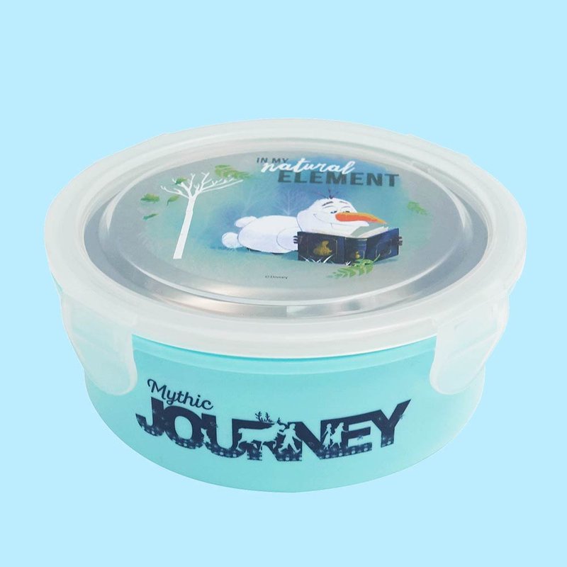 迪士尼授權 Disney 雪寶 不鏽鋼隔熱碗 - 便當盒/食物袋 - 不鏽鋼 藍色