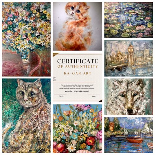 カラフルなトンボの抽象画、モザイクを使ったミックスメディアの自然