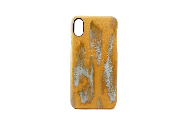 RUST GOLD Leather hard cover for i-Phone - อื่นๆ - หนังแท้ สีทอง