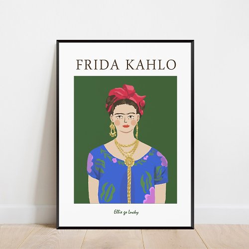 Ellie go lucky Art print/ Frida Kahlo / Illustration poster A3,A2