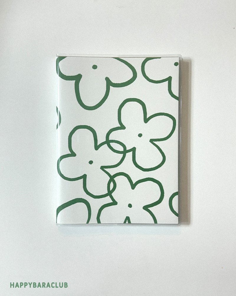 Pattern Cover Diary Stationery Note (Clover/4 type) - Notebooks & Journals - Paper White