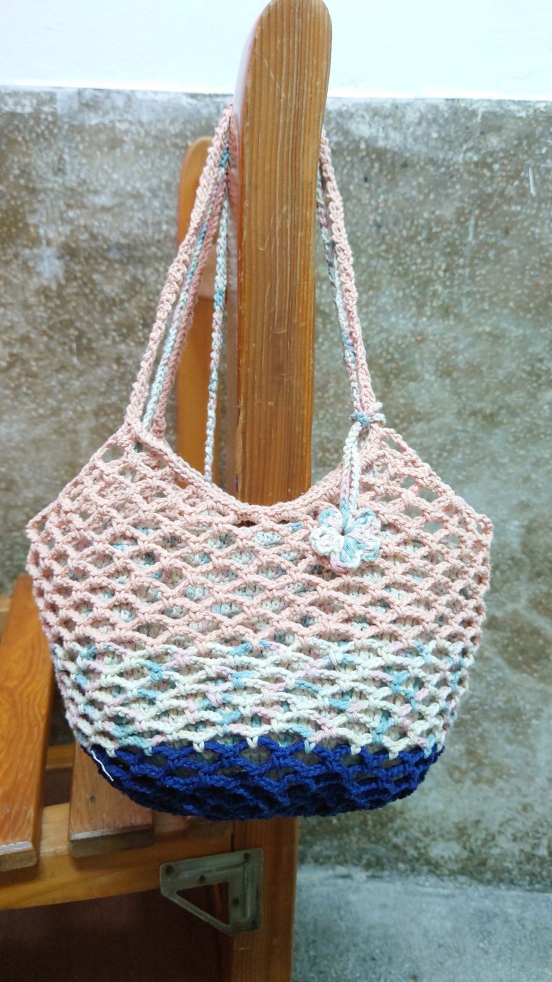 Handwoven mesh shoulder bag - Messenger Bags & Sling Bags - Cotton & Hemp 