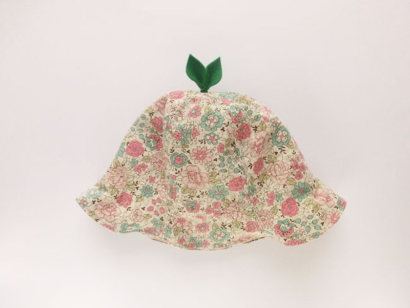 Grow Up! Leaf Hat for Baby & Toddler / Pink Flowers - ผ้ากันเปื้อน - กระดาษ สึชมพู