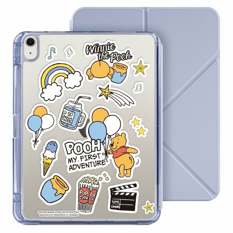 迪士尼小熊維尼 iPad Air 11/pro13可拆式防摔透明筆槽摺套ipad - 平板/電腦保護殼/保護貼 - 塑膠 多色
