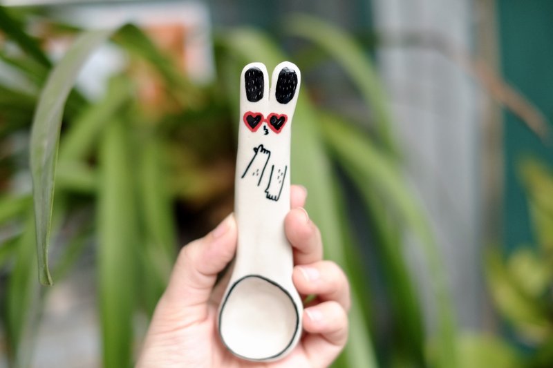 Rabbit summer spoon - Pottery & Ceramics - Pottery 