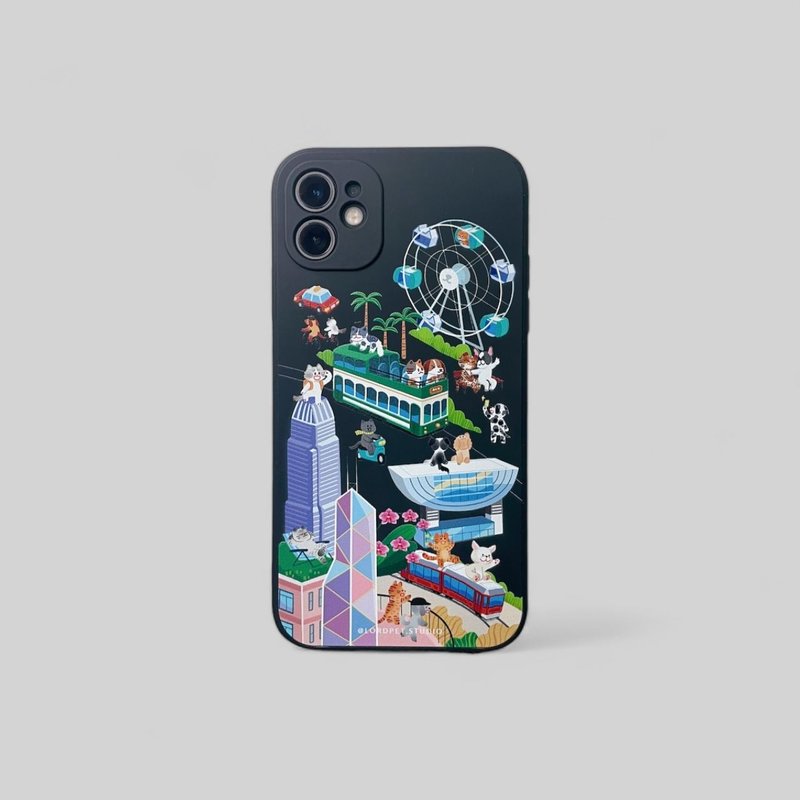 Wangmiao Hong Kong Tour Phone Case/Central/Own Original Design - Phone Cases - Silicone Multicolor