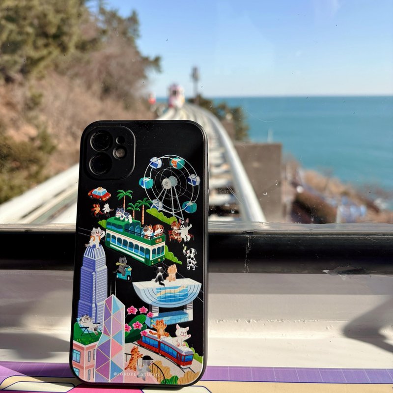 汪喵香港遊手機殼/ 中環 / 自家原創設計 - 手機殼/手機套 - 矽膠 多色