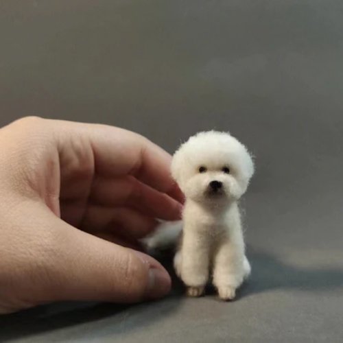 LifeXtyle 樂活式 客製化逼真比熊犬羊毛氈寵物娃娃定製複刻狗狗貓咪毛小孩公仔