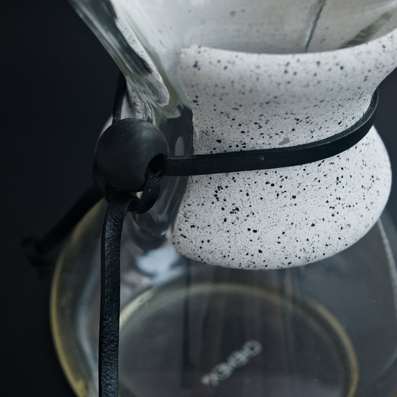 Concrete Chemex collar- Silver Granite - เครื่องทำกาแฟ - วัสดุอื่นๆ สีใส