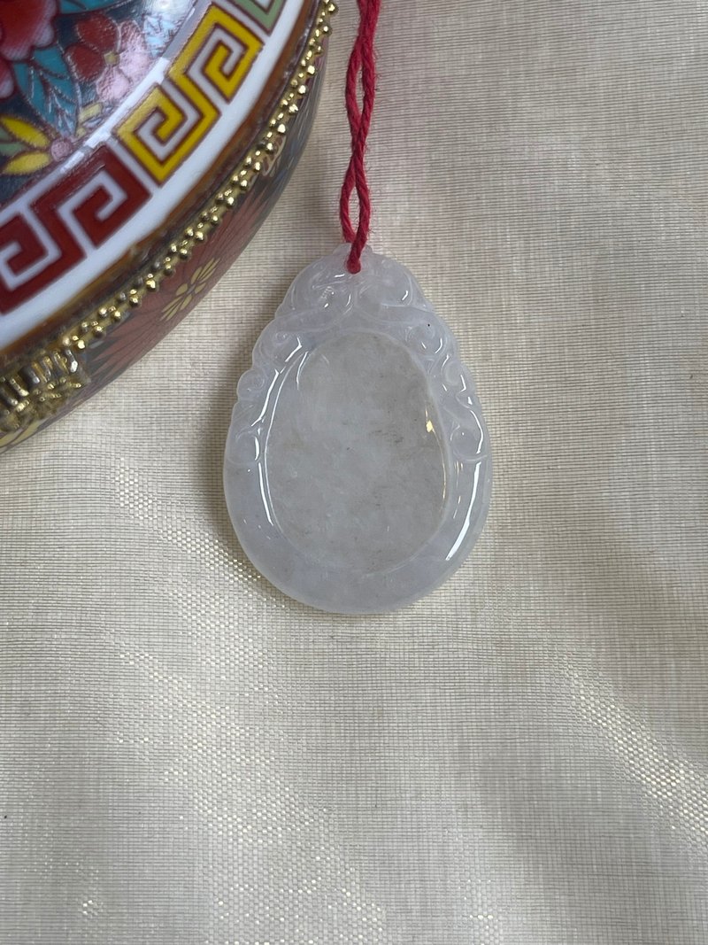 【Peace II to ward off evil】Peace and peace II Blessing II Burmese A-grade jade without optimization and peace of mind brand - Necklaces - Jade 