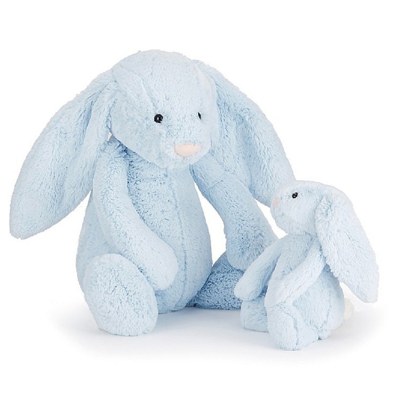 Bashful Blue Bunny 寶貝藍兔 36 cm - 玩偶/公仔 - 聚酯纖維 藍色